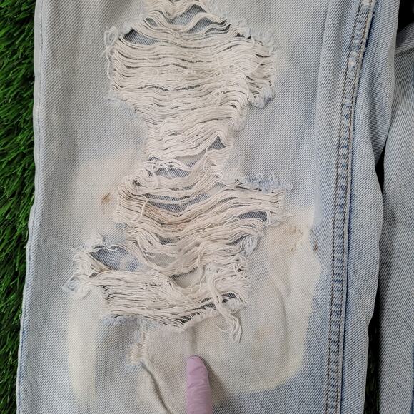 Vintage LEVIS Distressed Jeans 34x31 Baggy Light-Wash USA - Picture 11 of 16